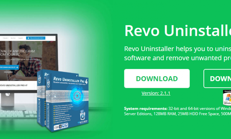 برنامج Revo Uninstaller FREEWARE